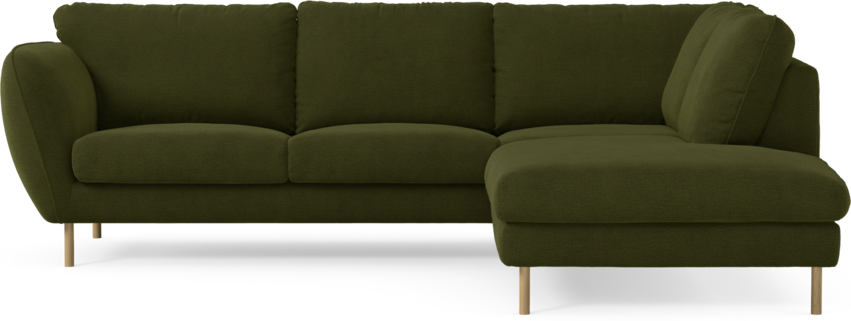 Madison Lux - 2-sits soffa med divan höger - Grön