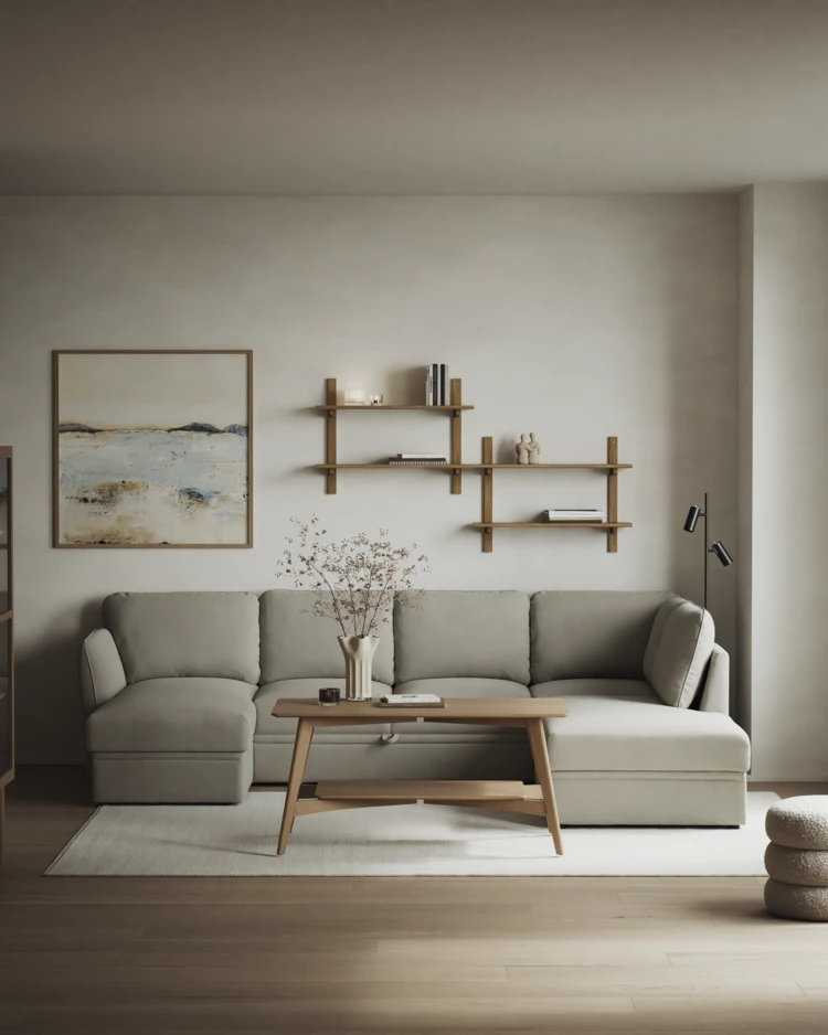 Öland - Bäddsoffa med schäslong vänster och divan höger - inspiration