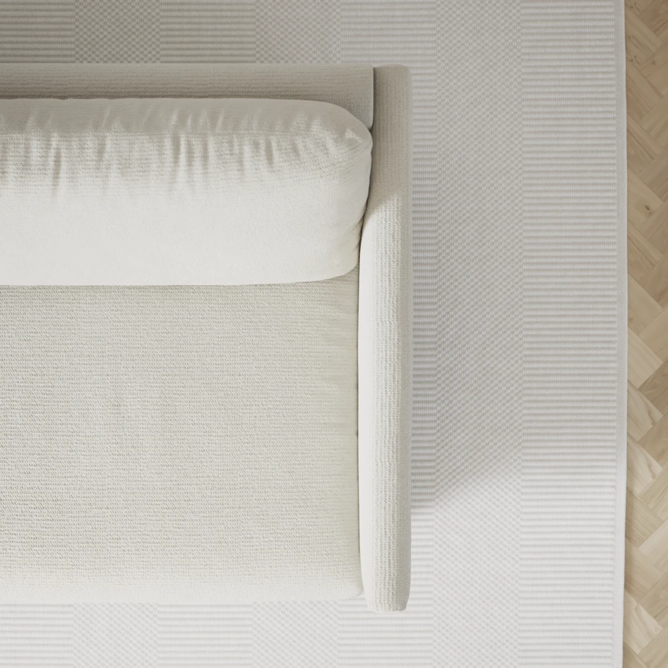Madison Lux - 2-sits soffa med divan vänster och schäslong höger - Vit