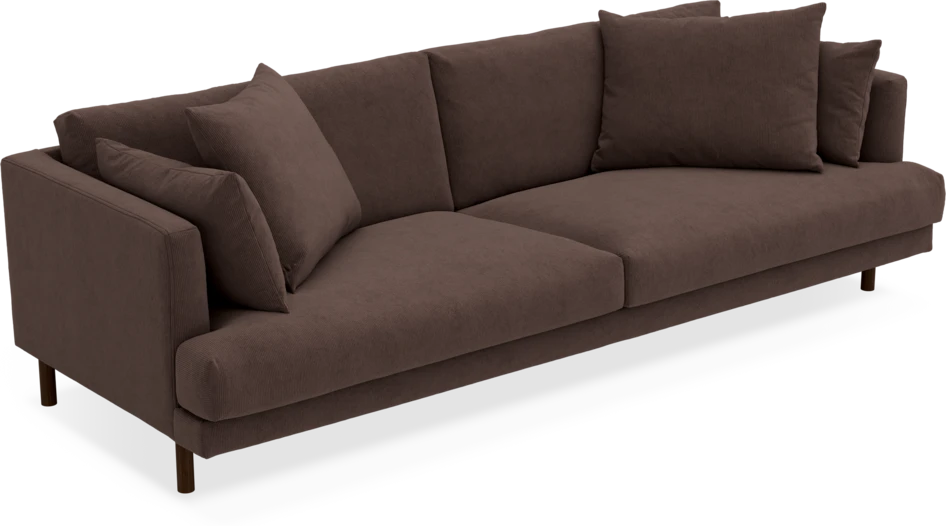 Harper - 4-sits soffa - Brun