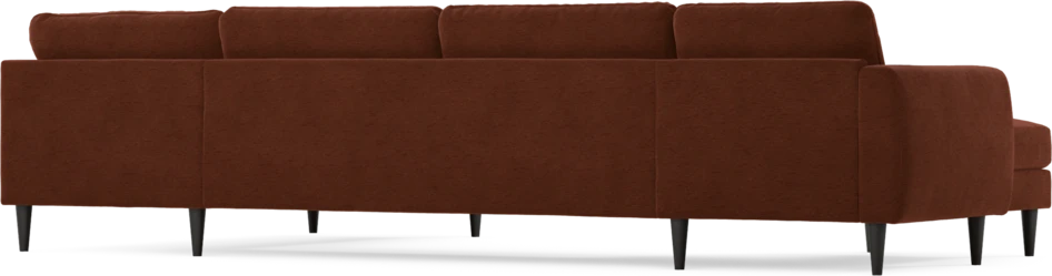 Bridge - 3-sits soffa med schäslong vänster och divan höger - Orange