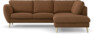 Madison - 2-sits soffa med divan höger - Brun