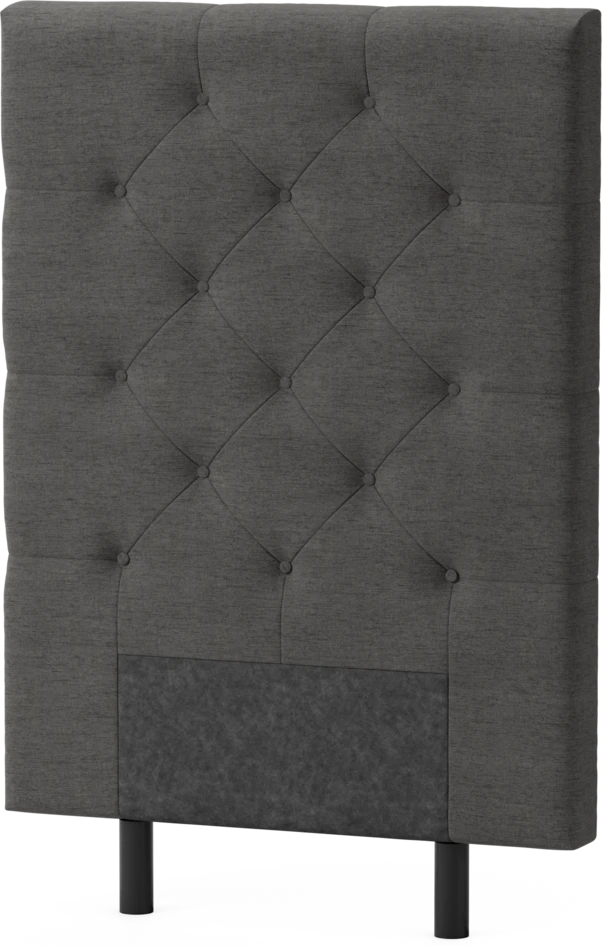 Delux Pikerad - Sänggavel, 90-210 cm - Grå