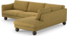 Madison Lux - 3-sits soffa med divan höger - Gul