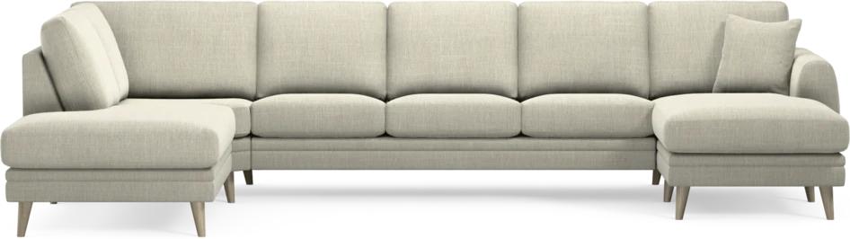 Eden - 3-sits soffa med divan vänster och schäslong höger - Beige
