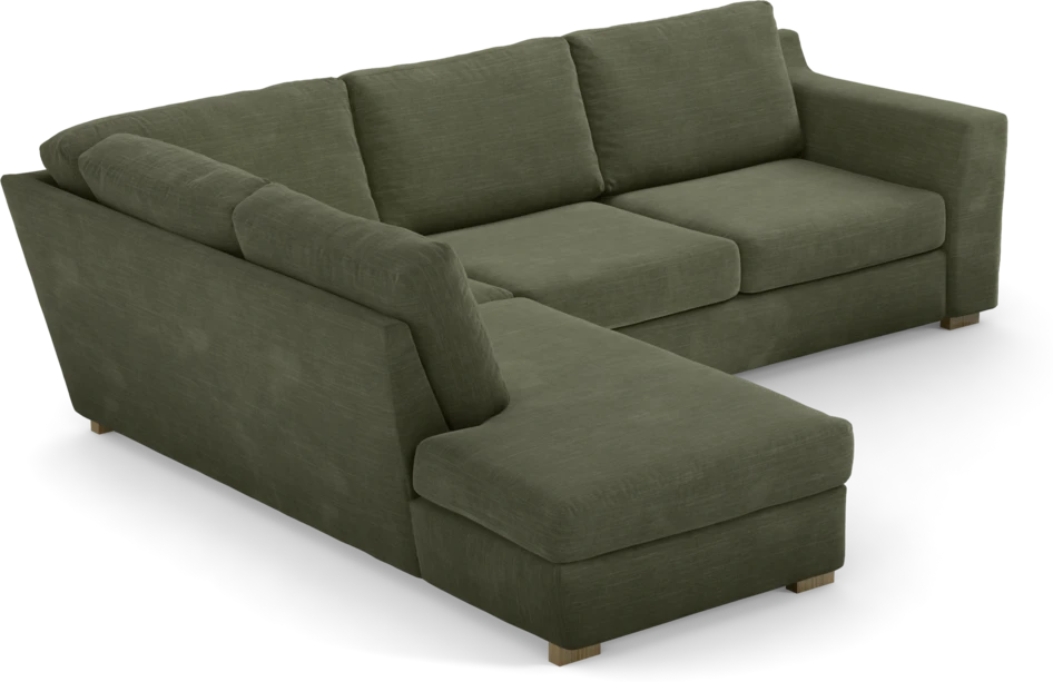 Friday - 2,5-sits soffa med divan vänster - Grön