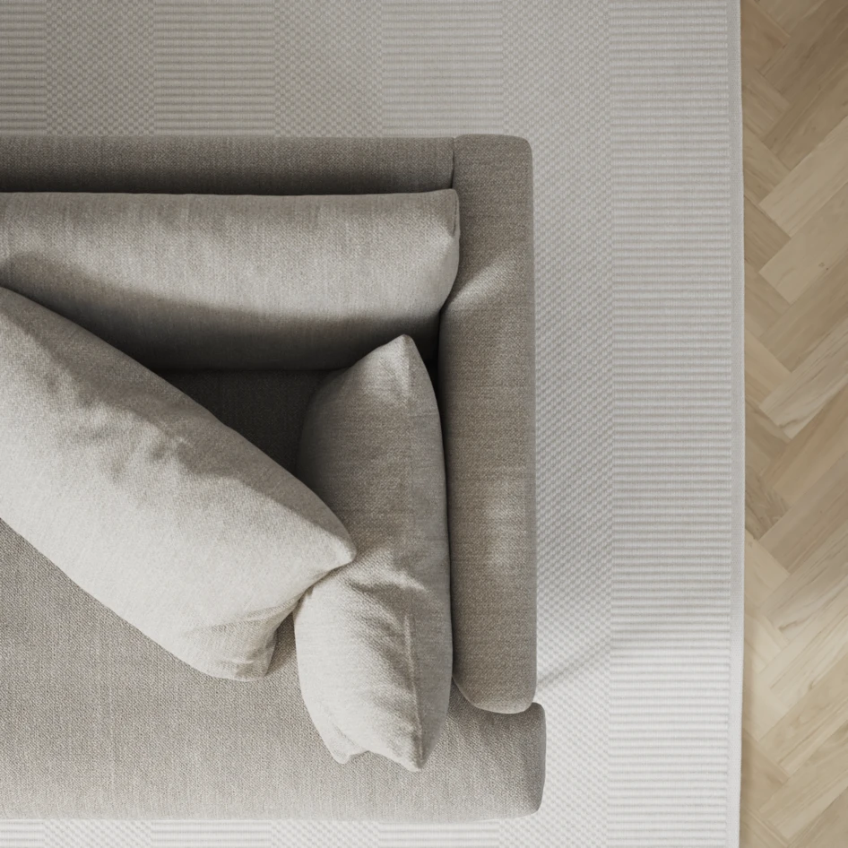 Harper - 3-sits soffa med divan höger - Grå