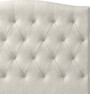 Delux Välvd - Sänggavel, 90-210 cm - Beige