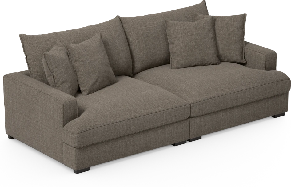 Rossi - 3-sits soffa - Brun
