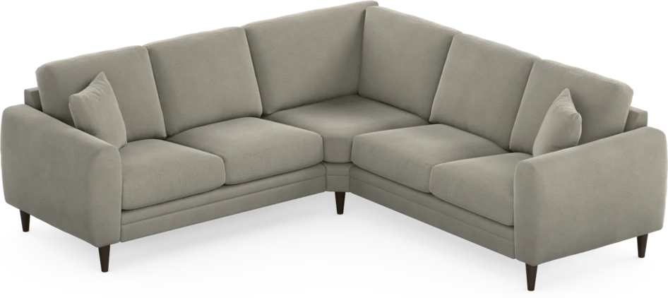 Eden - Hörnsoffa, 2+2-sits - Brun