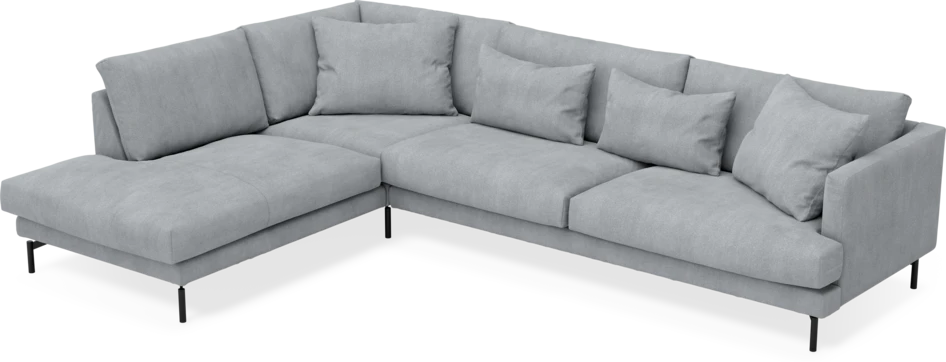 Harper - 3-sits soffa med divan vänster - Grå