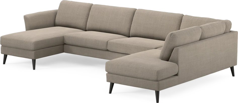 Bridge - 3-sits soffa med schäslong vänster och divan höger - Beige