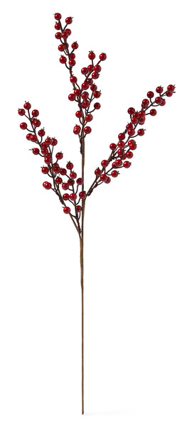 Rönnbär - Blomdekoration, H 70 cm - Röd