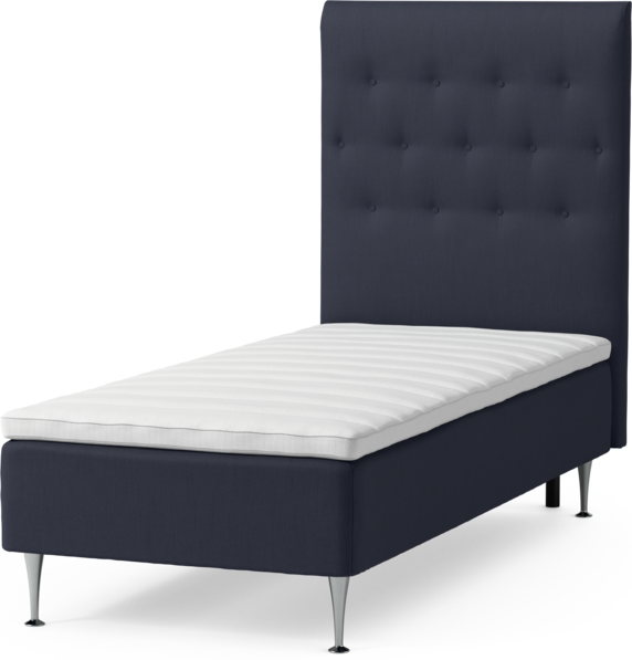 Roma Family - Ramsäng, enkelsäng med bäddmadrass och sänggavel pikerad, B 90-120