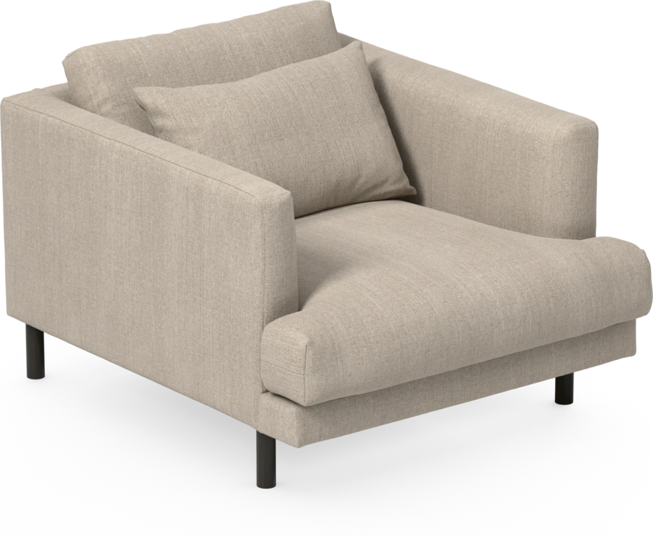 Harper - Fåtölj, 75 cm - Beige