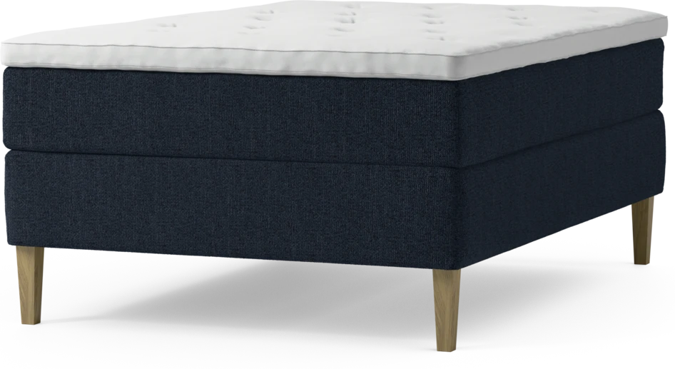 Delux Exclusive - Kontinentalsäng, enkelsäng 140 cm med bäddmadrass och sängben