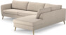 County - 2,5-sits soffa med divan höger - Beige