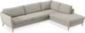 County - 2,5-sits soffa med divan höger - Beige