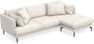 Harper - 4-sits med schäslong höger  - Beige