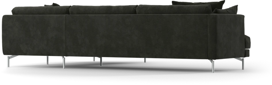 Harper - 3-sits soffa med divan höger - Svart