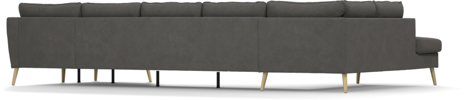County - 4-sits soffa med divan vänster och schäslong höger - Brun