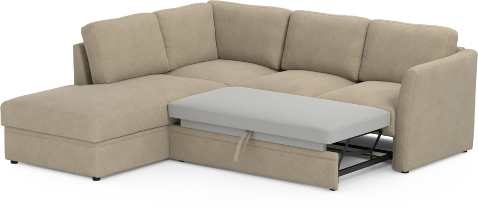 Öland - Bäddsoffa med divan vänster - Beige