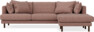 Harper - 4-sits med schäslong höger  - Rosa
