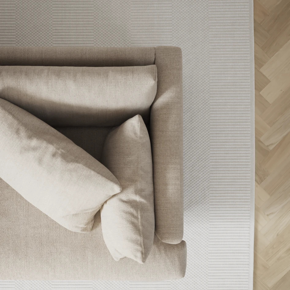 Harper - 3-sits soffa, hel dyna - Beige
