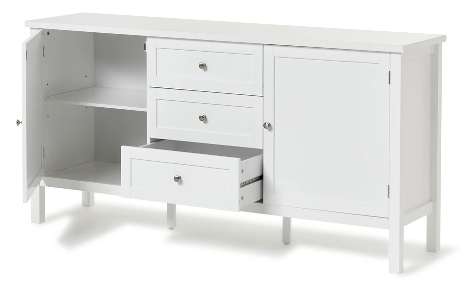 Elsy - Skänk, 160x40x80 cm - Vit