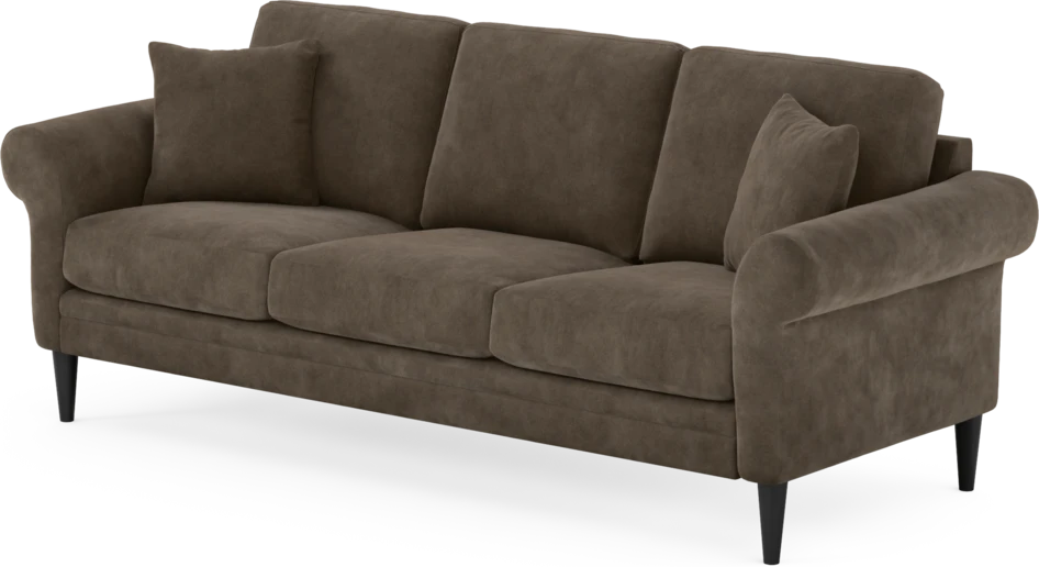 Eden - 3-sits soffa - Brun