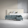 County - 2,5-sits soffa med divan höger - Blå