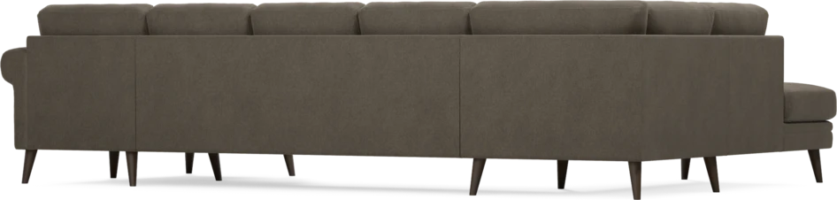 Eden - 3-sits soffa med divan vänster och schäslong höger - Brun