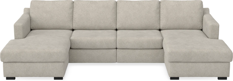 Friday - 2-sits soffa med två schäslonger - Beige