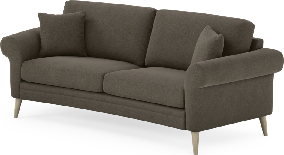 Eden - 2,5-sits soffa svängd - Brun