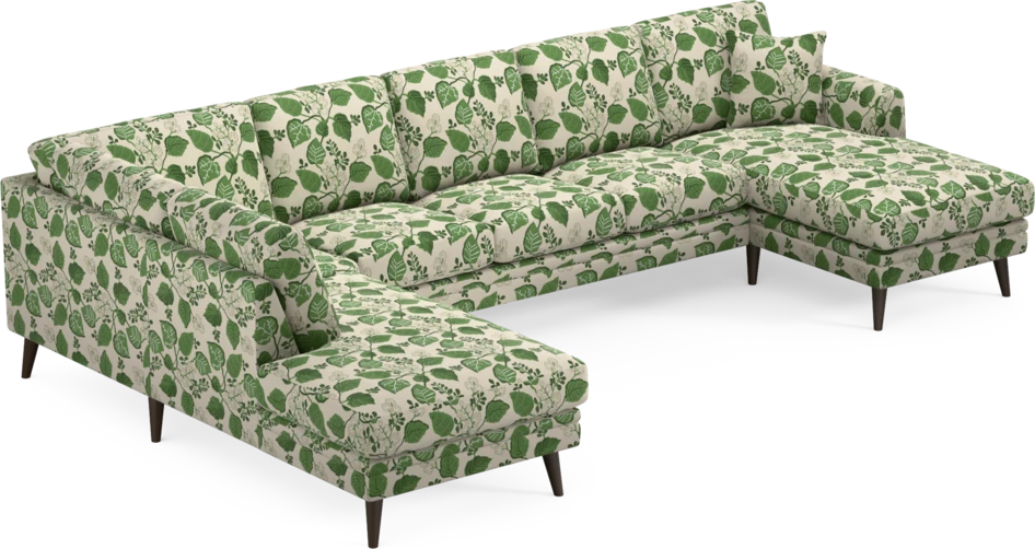 Eden - 3-sits soffa med divan vänster och schäslong höger - Flerfärgad