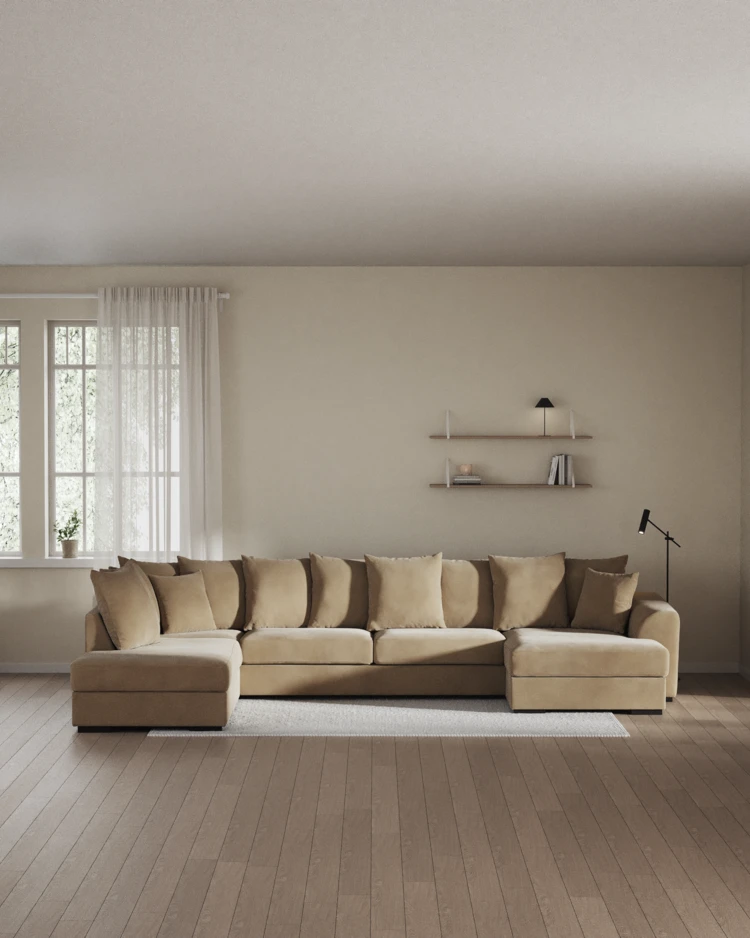 Town - 3-sits soffa med divan vänster och schäslong höger - inspiration