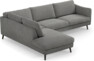 Madison - 3-sits soffa med divan vänster - Grå