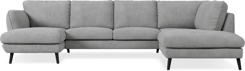 Madison Lux - 2-sits soffa med schäslong vänster och divan höger - Vit