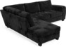 Friday - 2,5-sits soffa med divan vänster - Grå