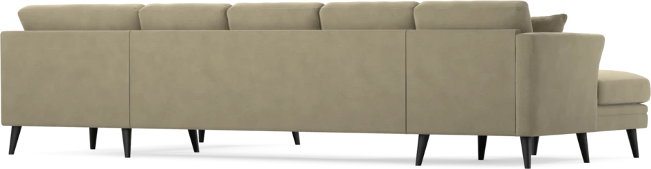 Eden - 3-sits soffa med schäslong vänster och divan höger - Beige