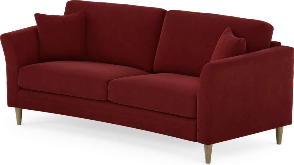 Eden - 2,5-sits soffa svängd - Röd