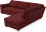 Friday - 2,5-sits soffa med divan höger - Rosa