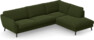 Madison Lux - 3-sits soffa med divan höger - Grön