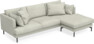 Harper - 4-sits med schäslong höger  - Beige