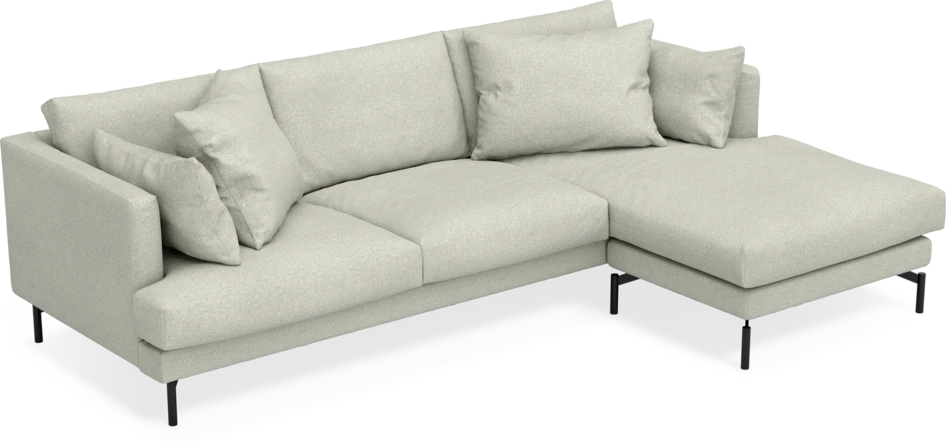 Harper - 4-sits med schäslong höger  - Beige