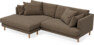 Harper - 4-sits med schäslong XL vänster - Brun