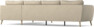 County - 3-sits soffa med divan höger - Beige