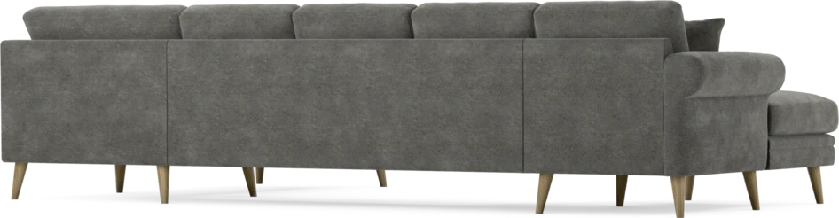 Eden - 3-sits soffa med schäslong vänster och divan höger - Grå
