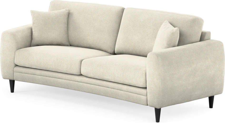 Eden - 2,5-sits soffa svängd - Vit