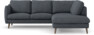 Madison Lux - 2-sits soffa med divan höger - Vit